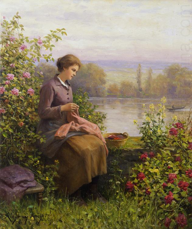 The Village Seamstress, Daniel Ridgeway Knight